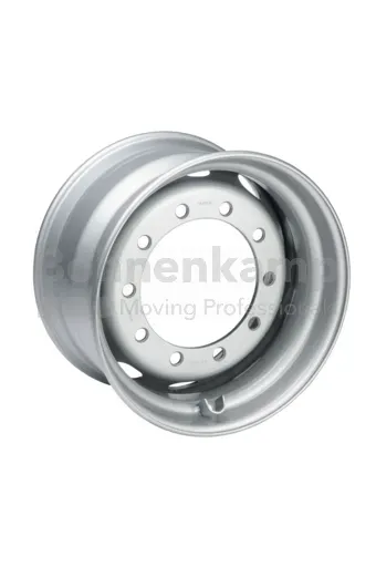Rim 11.75 x 22.5, External Valve, Silver RAL9006
