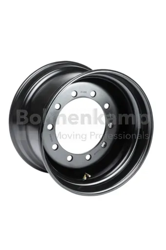 Rim 14.00 x 22.5, External Valve, Black RAL9005, Glossy