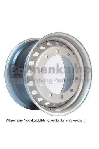 Rim 15.00 x 22.5 H, External Valve, Silver RAL9006