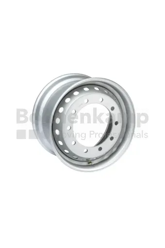 Rim 11.75 x 22.5, External Valve, Silver RAL9006